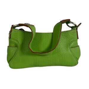 Women's Michael Michael Kors Lime Green Leather‎ Shoulder Crossbody Bag Y2K Brat